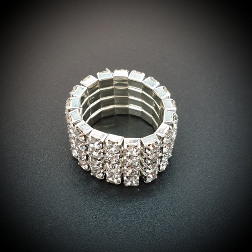 Anillo elástico (4) -Cristal-